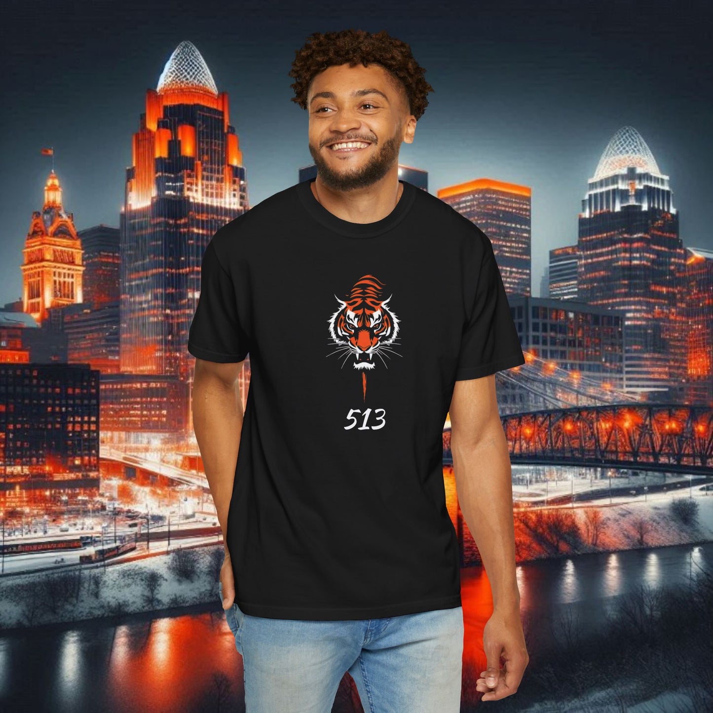 Cincinnati Area Code Graphic T-shirt, Unisex Tee, Streetwear Style, Casual Fashion, Gift for Football Fans