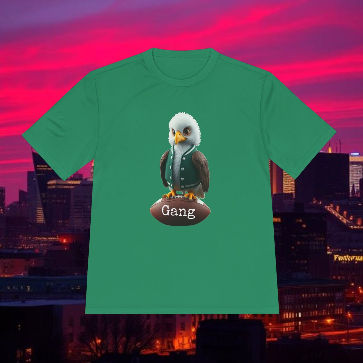 Eagle Unisex Moisture Wicking Tee featuring Playful Eagle Design, Comfortable Activewear, Perfect for Game Day, Gym Sessions