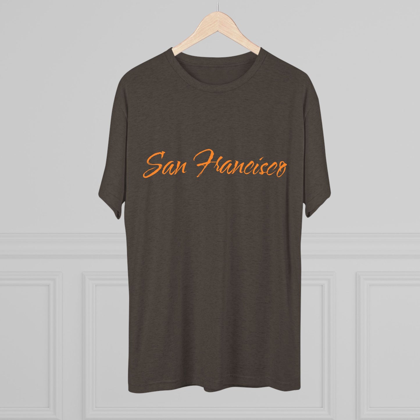 San Francisco Script Tee — Minimal City Skyline Graphic T‑Shirt, Perfect for Gameday, Tri-Blend