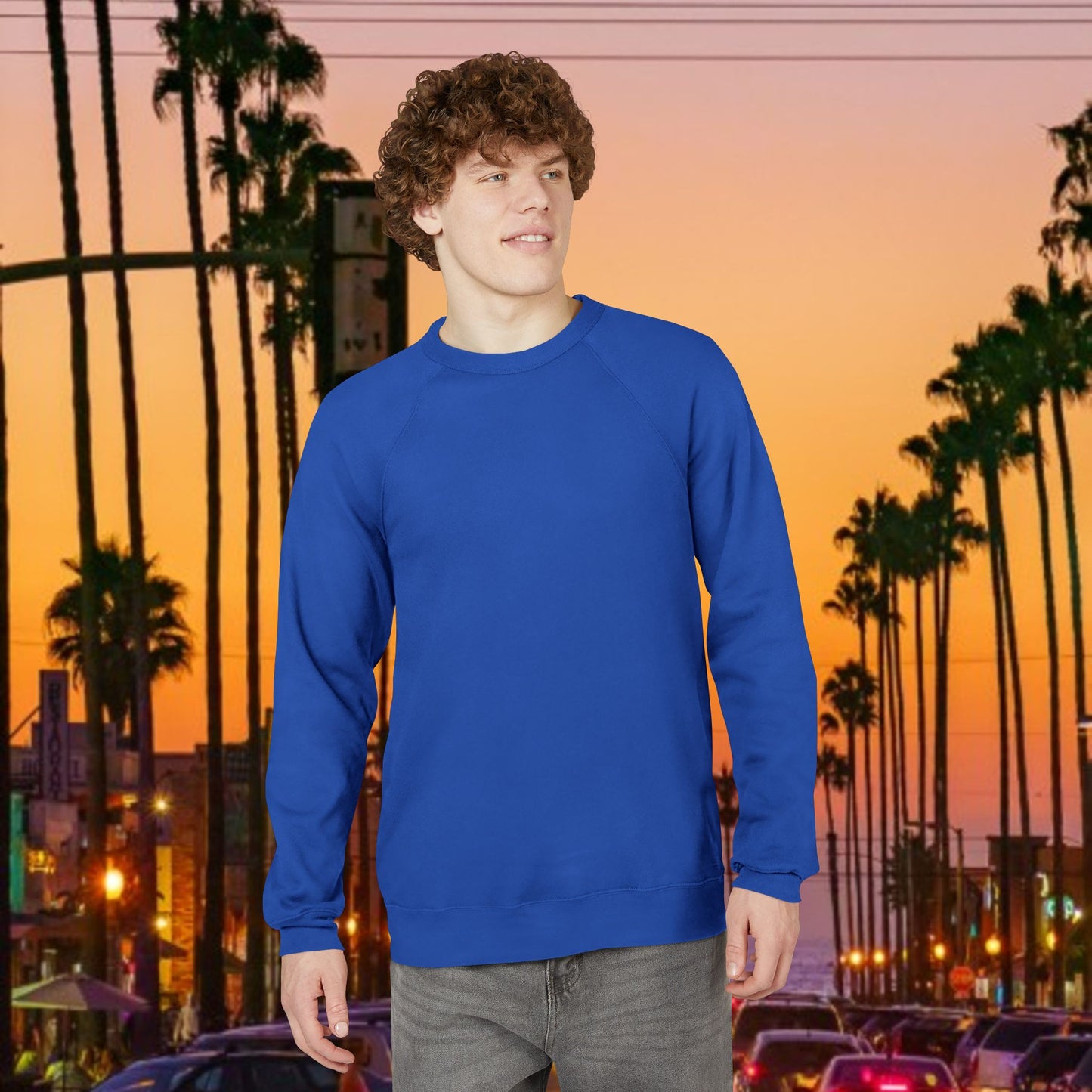 LA Script Raglan Sweatshirt, Super Soft Material and Comfortable Stylish Fit