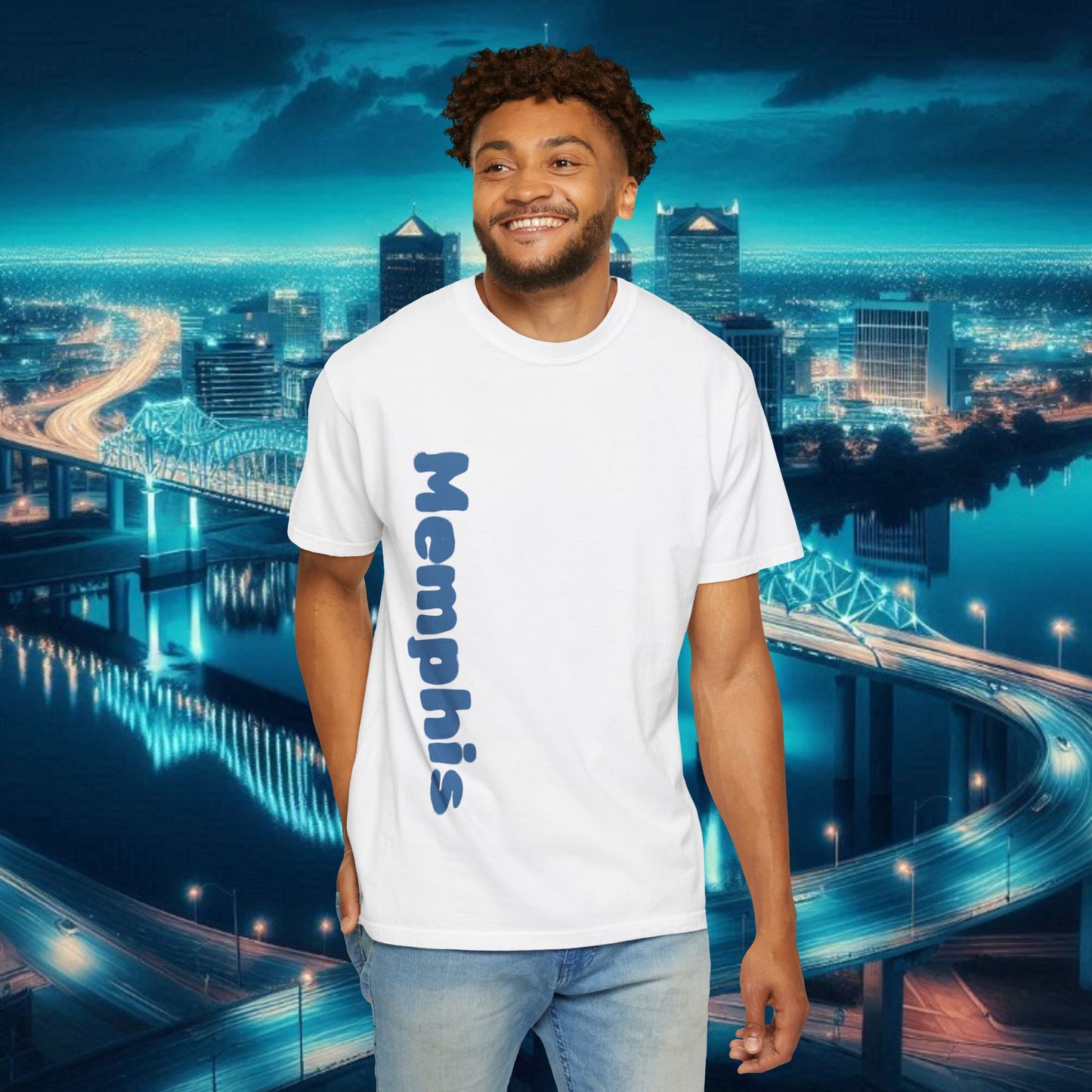 Memphis Graffiti Unisex T-shirt, Casual Streetwear Tee, Travel Souvenir, Gift for Music Lovers, Urban Style Apparel, Birthday Present