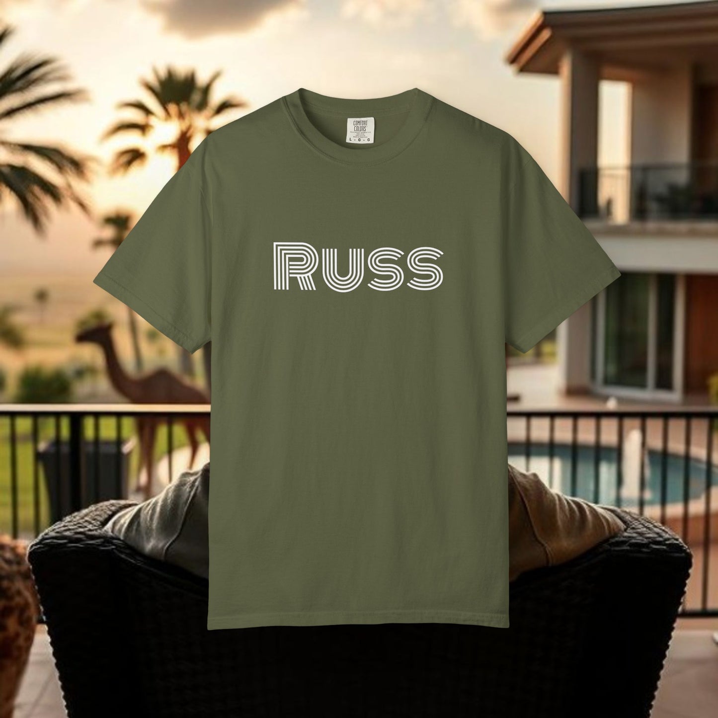 Russ Unisex T-Shirt with Retro Design, Hip-Hop Shirt, Casual Wear, Unique Style, Russ Apparel