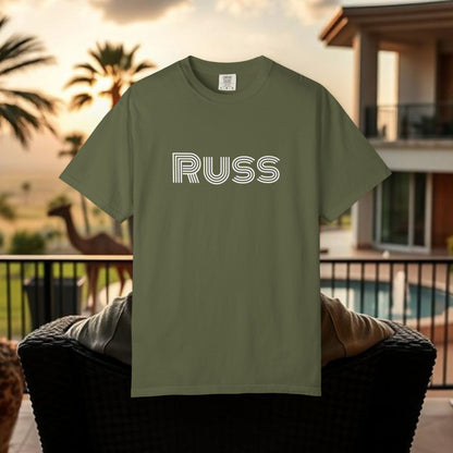 Russ Unisex T-Shirt with Retro Design, Hip-Hop Shirt, Casual Wear, Unique Style, Russ Apparel