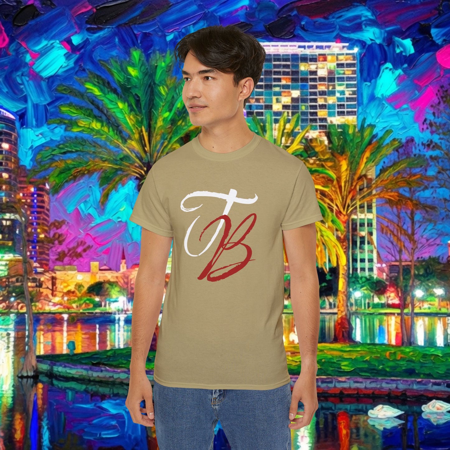 TB Monogram Tee — 813 Tampa Area Short-Sleeve T-Shirt