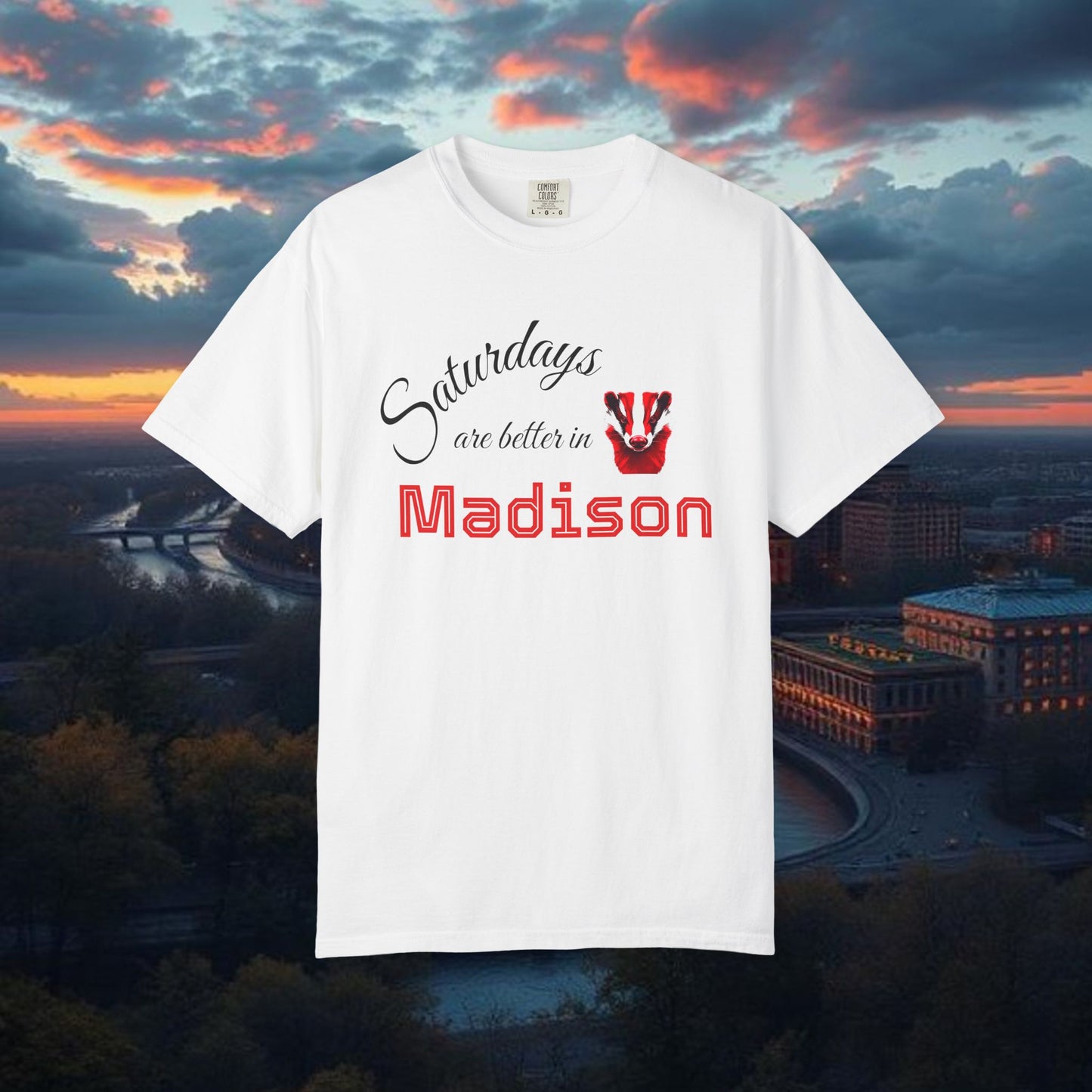 Madison Saturday T-Shirt | Perfect Gift for College Students, Casual Wear, Summer Outfits, Weekend Vibes, School Spirit Wear