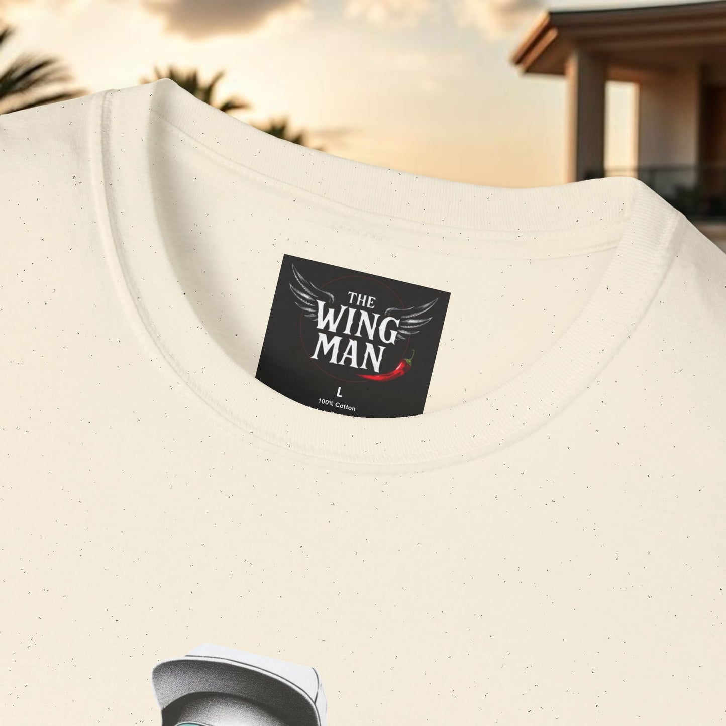 Wing Man Vibes Unisex T-Shirt, Angel Wings Tee, Gift for Him, Graphic Tee, Casual Shirt, Mens Top