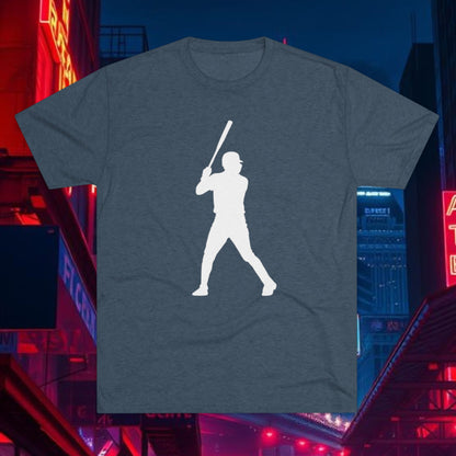 Baseball Stars Silhouette Tee - #13 on the Back, Baseball Legends, Soft Style Tri-Blend T-Shirt Perfect for Gameday