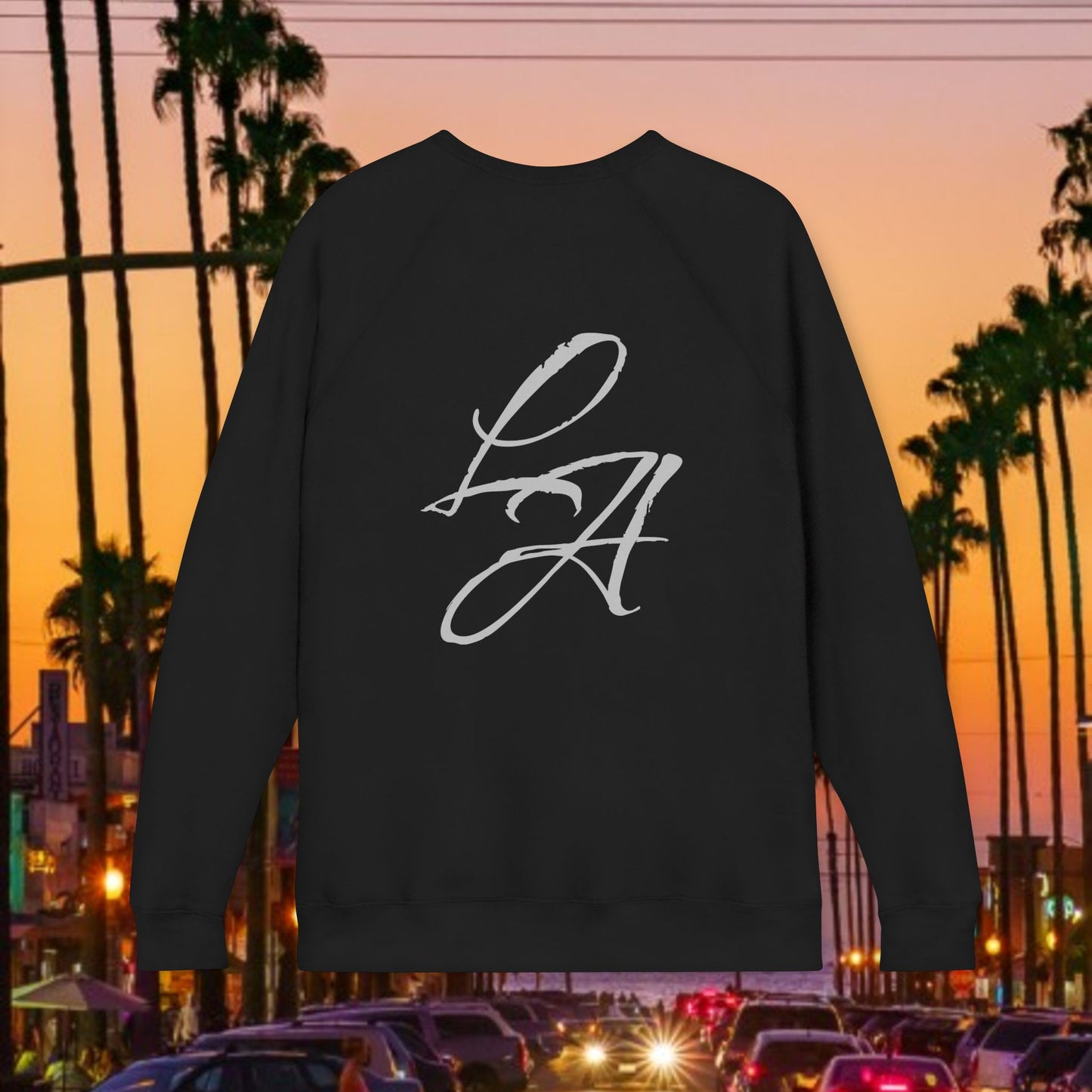 LA Script Raglan Sweatshirt, Super Soft Material and Comfortable Stylish Fit
