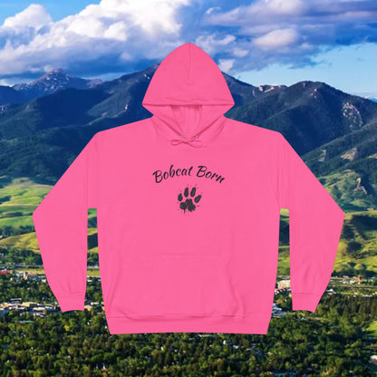 Bobcat Born Eco-Friendly Hoodie - Unisex, Casual Layer, Perfect for Students, Wildlife Lovers, College Spirit Wear, Gift Idea