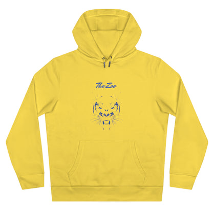 The Zoo Hooded Sweatshirt, Vibrant Yellow Hoodie, College Fan Design Sweatshirt, Cozy Gift for Him, Unique Casual Wear