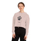 Bobcat Paw Print Cropped Hoodie, Tailgate Sweatshirt, College Football Game Day Top, Women's Hooded Sweater, Bobcat Lover Gift, Animal Print