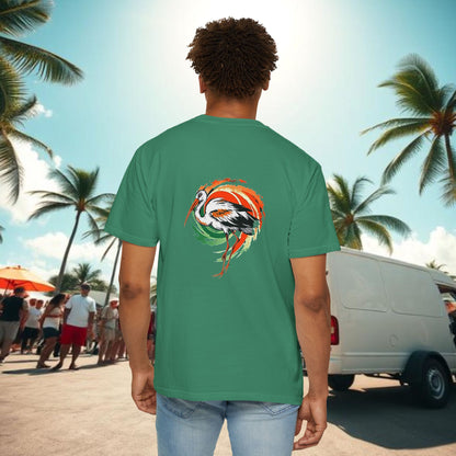 Miami Vibe Unisex Garment-Dyed T-shirt, Casual Wear, Summer Fashion, Nature Lovers, Beach Party, Gift Idea