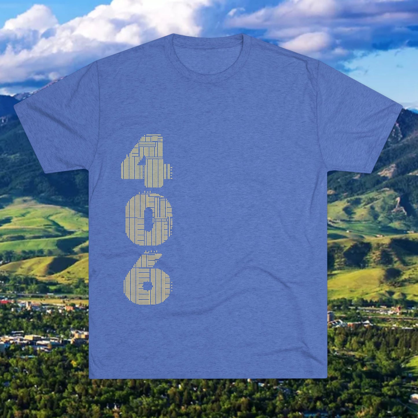 Montana 406 Tee — State Paw Print T‑Shirt