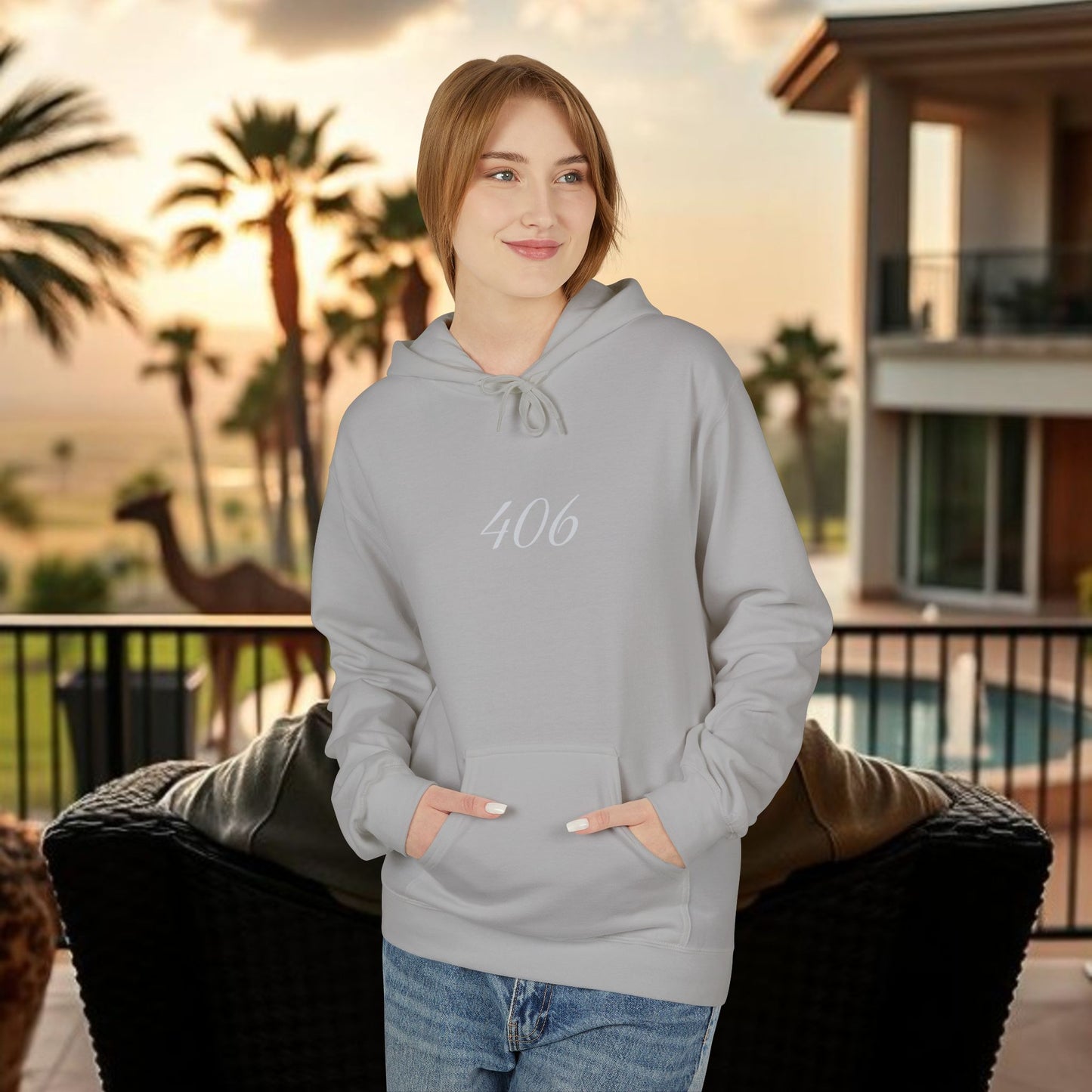 Montana Love Hoodie, MT Design, Cozy Stylish Unisex Fleece, 406 Front Back Print, Gift for Outdoorsy, Mountain Lover, Christmas, Birthday