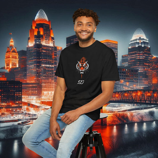 Cincinnati Area Code Graphic T-shirt, Unisex Tee, Streetwear Style, Casual Fashion, Gift for Football Fans