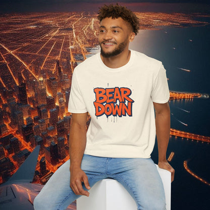 Bear Down Unisex Graphic T-Shirt - Bear Down Design, Casual Wear, Streetwear, Gift for Football Fans, Trendy Everyday Tee