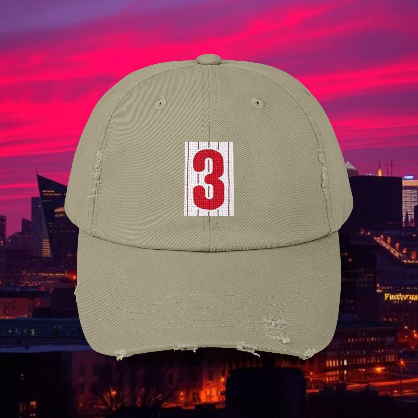 Baseball Stars #3 Distressed Baseball Cap, Vintage Style Hat, Casual Everyday Wear, Gift for Baseball Fans, Stylish Hat