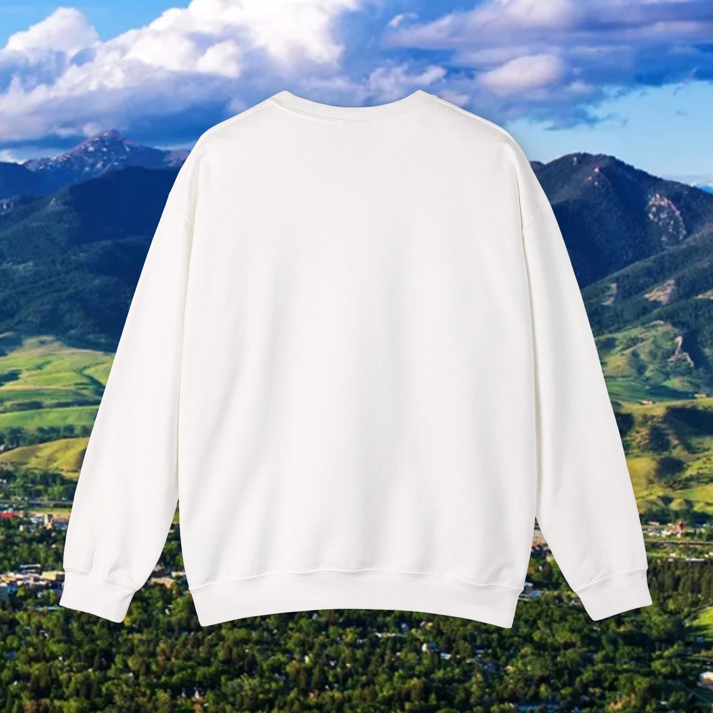 Montana 41 Crewneck Sweatshirt — State Outline Graphic