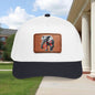 Elephant Leather Patch Baseball Cap — Patriotic Red Scarf