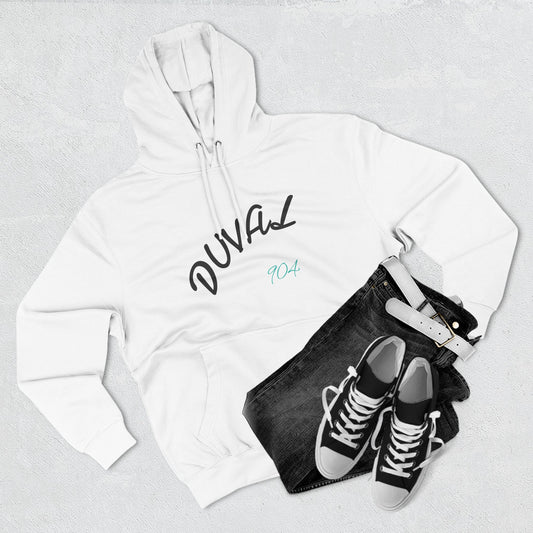 Duval Script Hoodie — Jacksonville City Name Pullover, 904 Area Code, Perfect for Gameday or a Concert