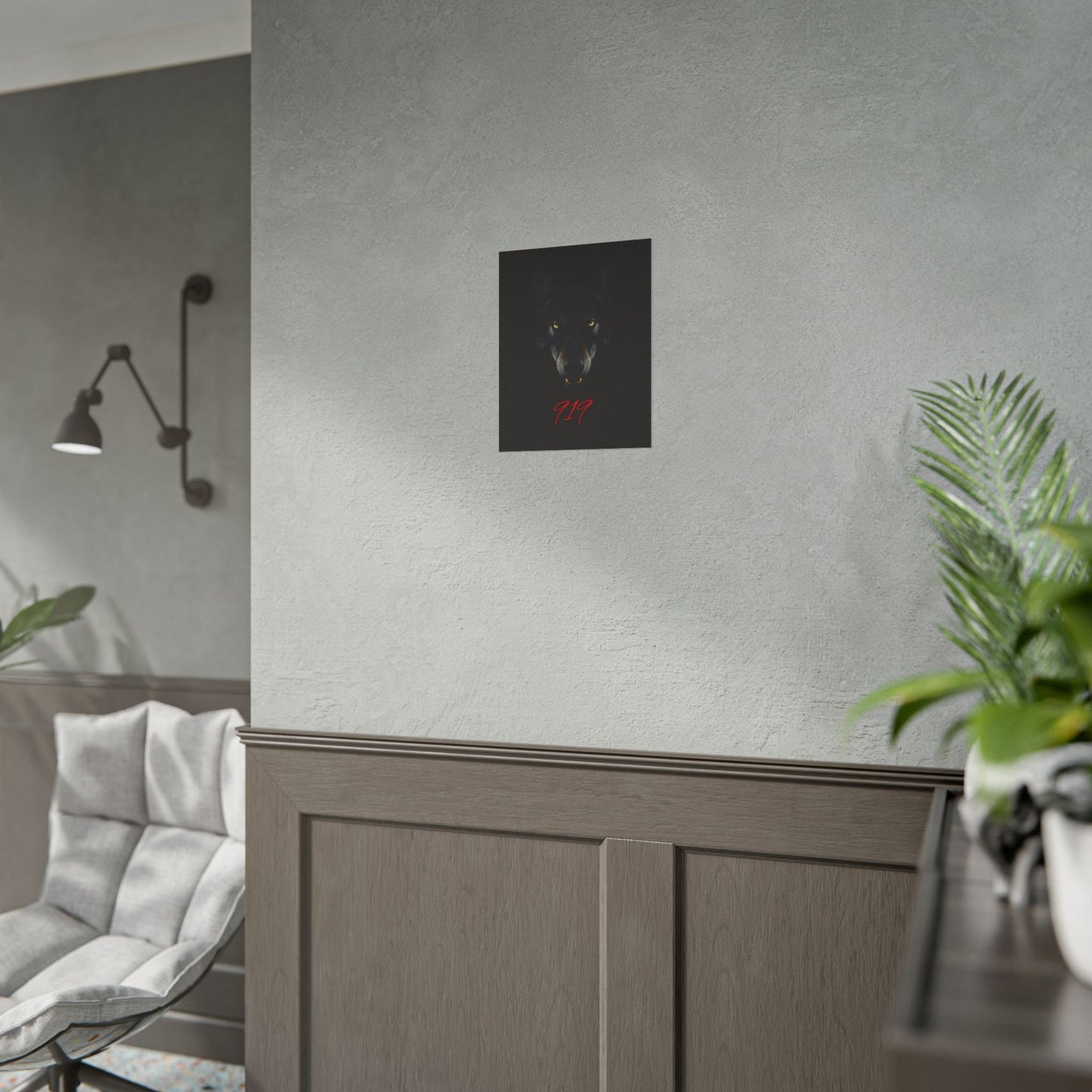 Wolfpack Art Poster, Wolf 901 Raleigh Poster, Gift for Die Hard Fans, Home Decor, 919 Design