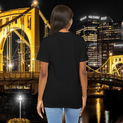 Black & Yellow Graphic Tee — Bold Pittsburgh Colors T-Shirt