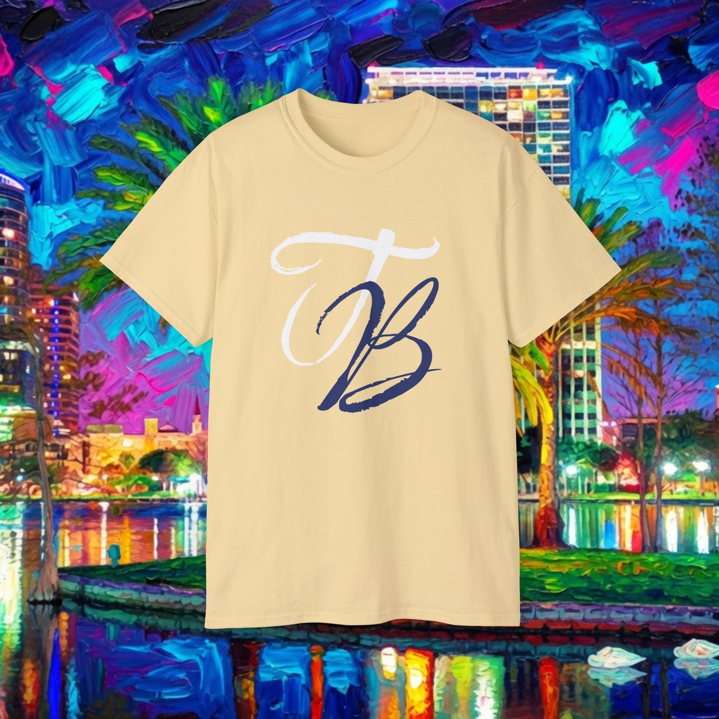 TB Monogram Tee — 813 Tampa Area Short-Sleeve T-Shirt