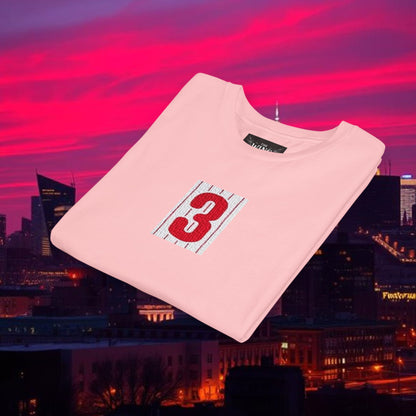 Baseball Stars Youth Short Sleeve Tee with Number 3, Kids Casual Wear, Birthday Gift, Sports Day, School Activities, Team Spirit