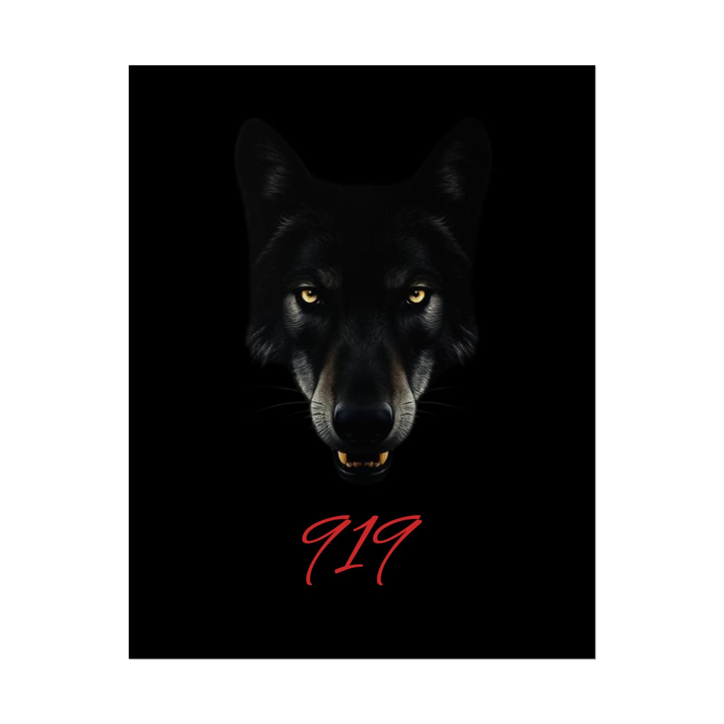 Wolfpack Art Poster, Wolf 901 Raleigh Poster, Gift for Die Hard Fans, Home Decor, 919 Design