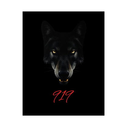 Wolfpack Art Poster, Wolf 901 Raleigh Poster, Gift for Die Hard Fans, Home Decor, 919 Design