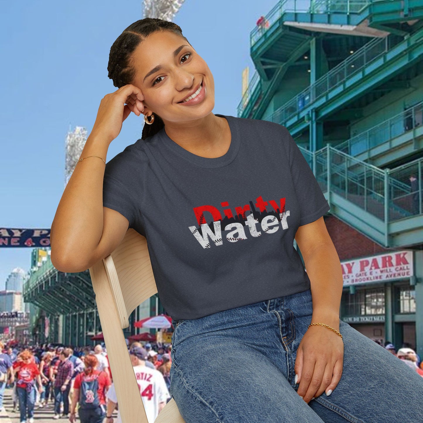 Dirty Water Unisex Softstyle T-Shirt | Casual Graphic Tee, Summer Outfit, Gift for Friends, Beachwear, Everyday Wear