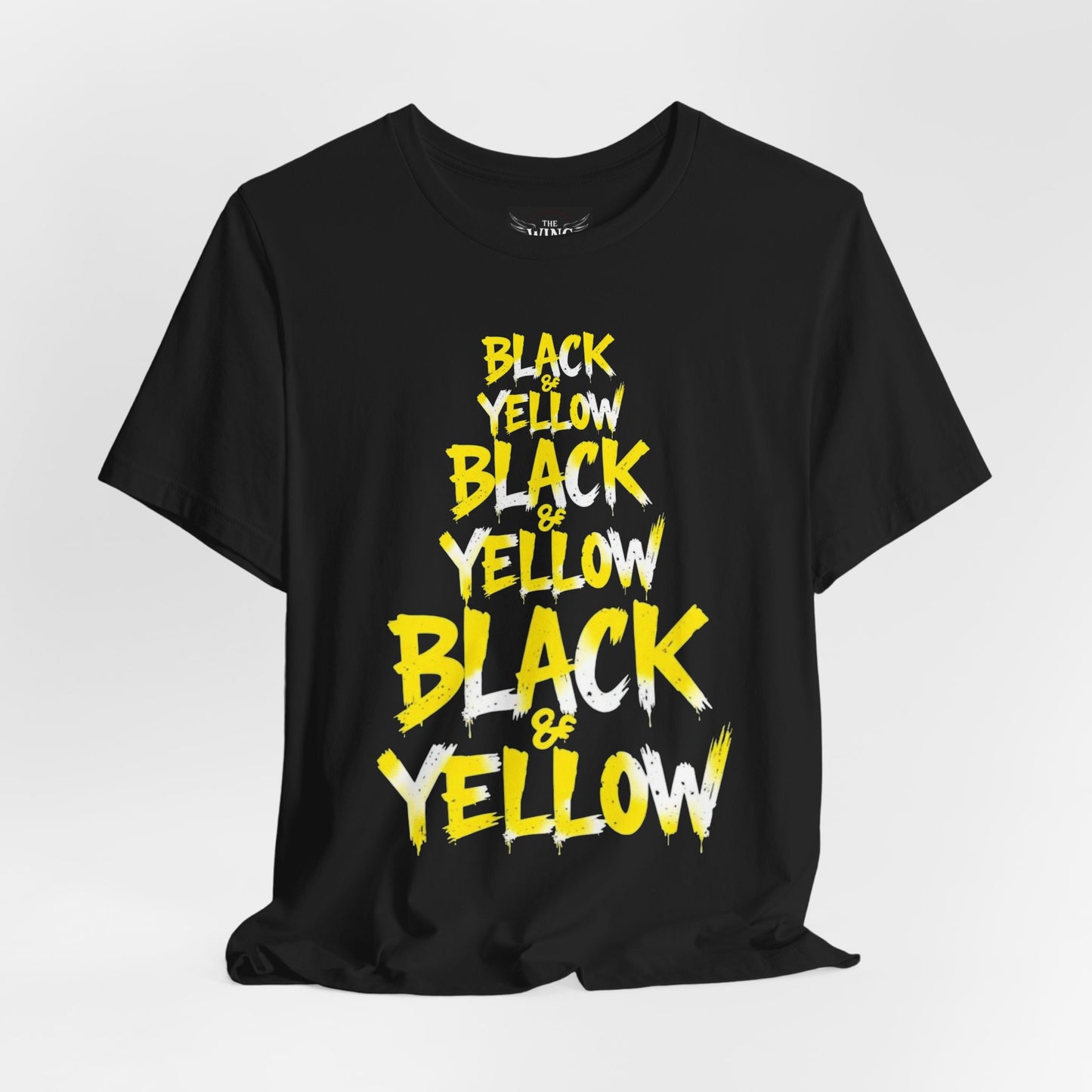 Black & Yellow Graphic Tee — Bold Pittsburgh Colors T-Shirt