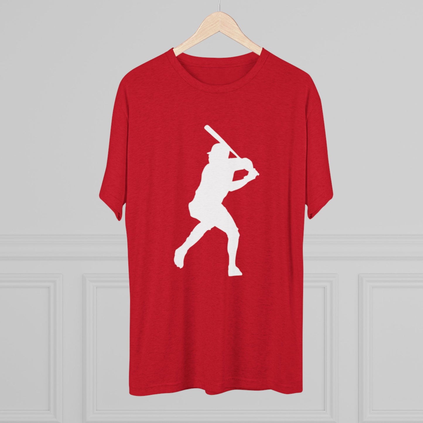 Baseball Stars Batter Silhouette Tee — Back Number '3' Player Shirt