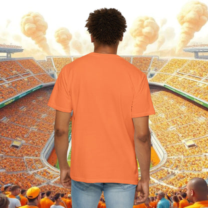 Garment-Dyed Dog Portrait T-Shirt, Sports Fans, Gameday Gift, Casual Wear, Unisex Tee, Perfect for Tailgates