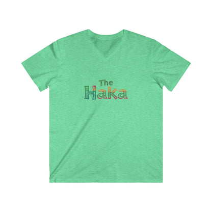 Hawaii Fan Haka Spirit Men's V-Neck Tee - Cultural Pride Top, Luau Outfit ,Tailgate Wear, Gameday Style, Unique Graphic Tee