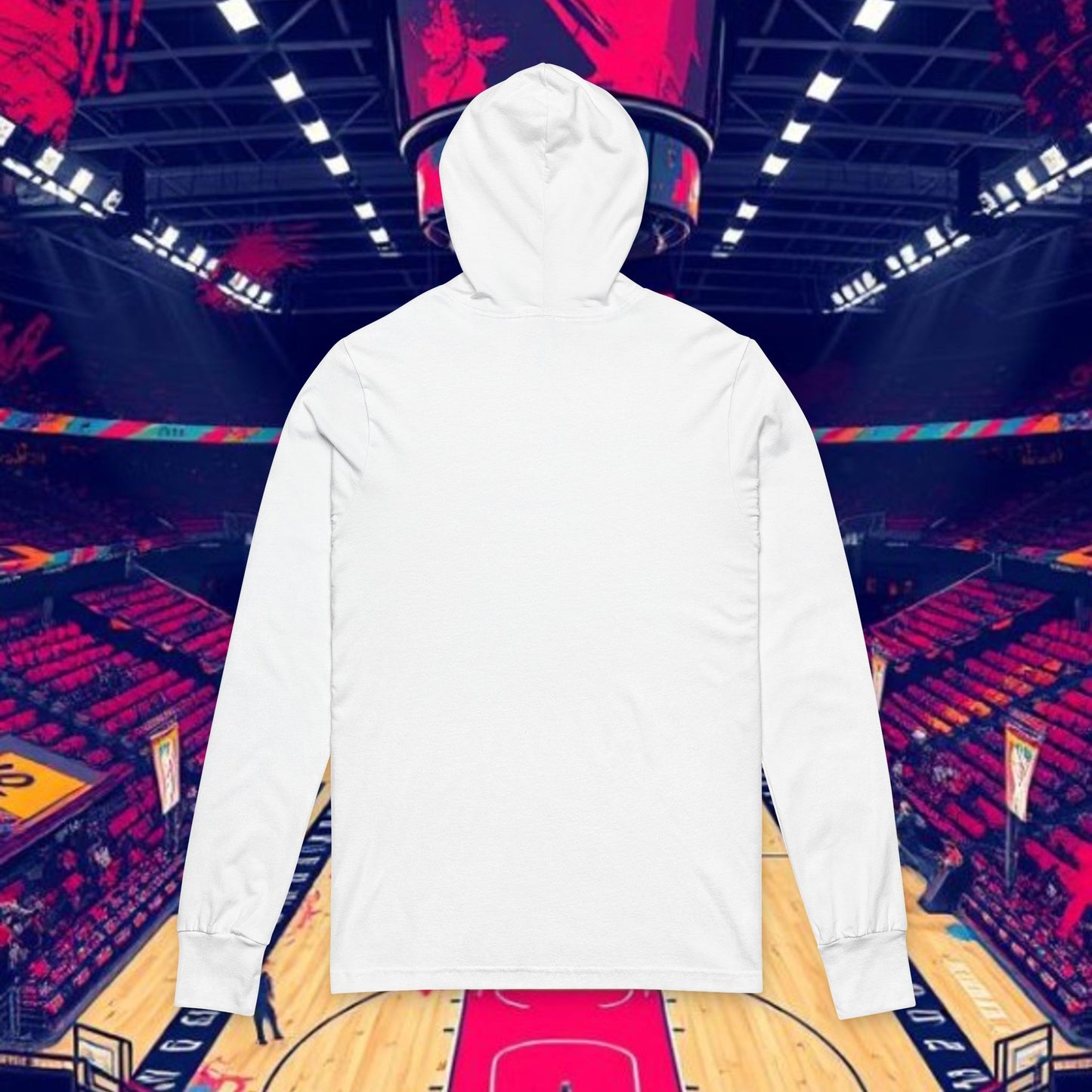 Basketball Long Sleeve Hoodie, Customizable Sports Hoodie, Athletic Fashion, Perfect Gift for Sports Lovers, Casual Wear