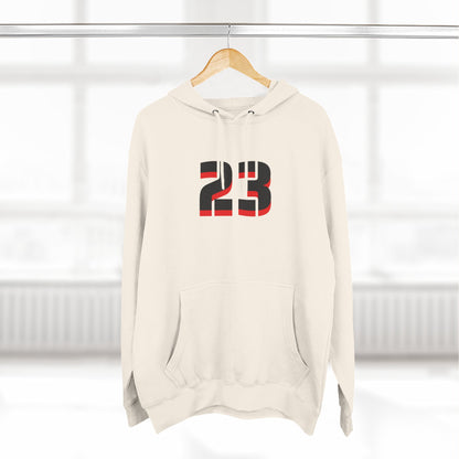 23 Fleece Hoodie, Stylish Sportswear for Game Day, Unisex Sweatshirt, Athletic Fashion, Cozy Hoodie, Perfect for Fans