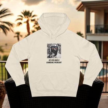 Wing Man "Gambling Problem" Hoodie, Casual Streetwear, Gift for Gamblers, Trendy Hooded Sweatshirt