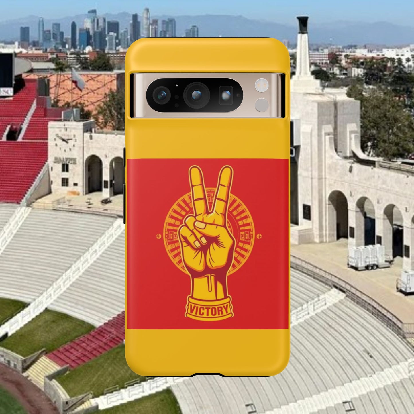 Victory Inspired Symbol Phone Case, Tough Phone Cover, Gift for Empowerment, Inspirational Tech Accessory, Unique Phone Protection