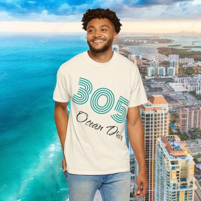 305 Ocean Drive T-Shirt — Miami Beach Garment-Dyed Tee