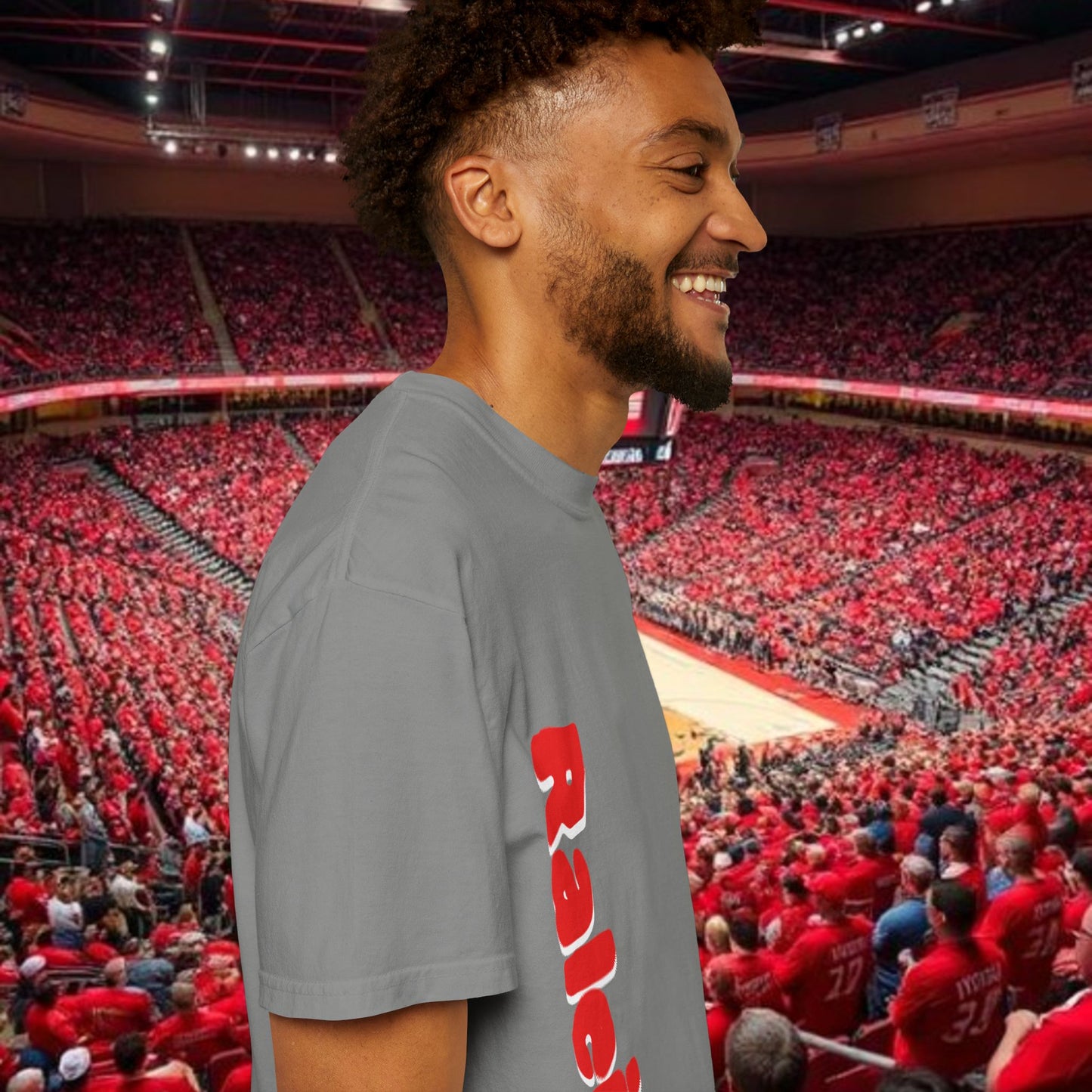 Raleigh Graphic Unisex Garment-Dyed T-shirt, Sports Fan Tee, College Apparel, Gift for Him/Her, Casual Wear, Spirit Wear