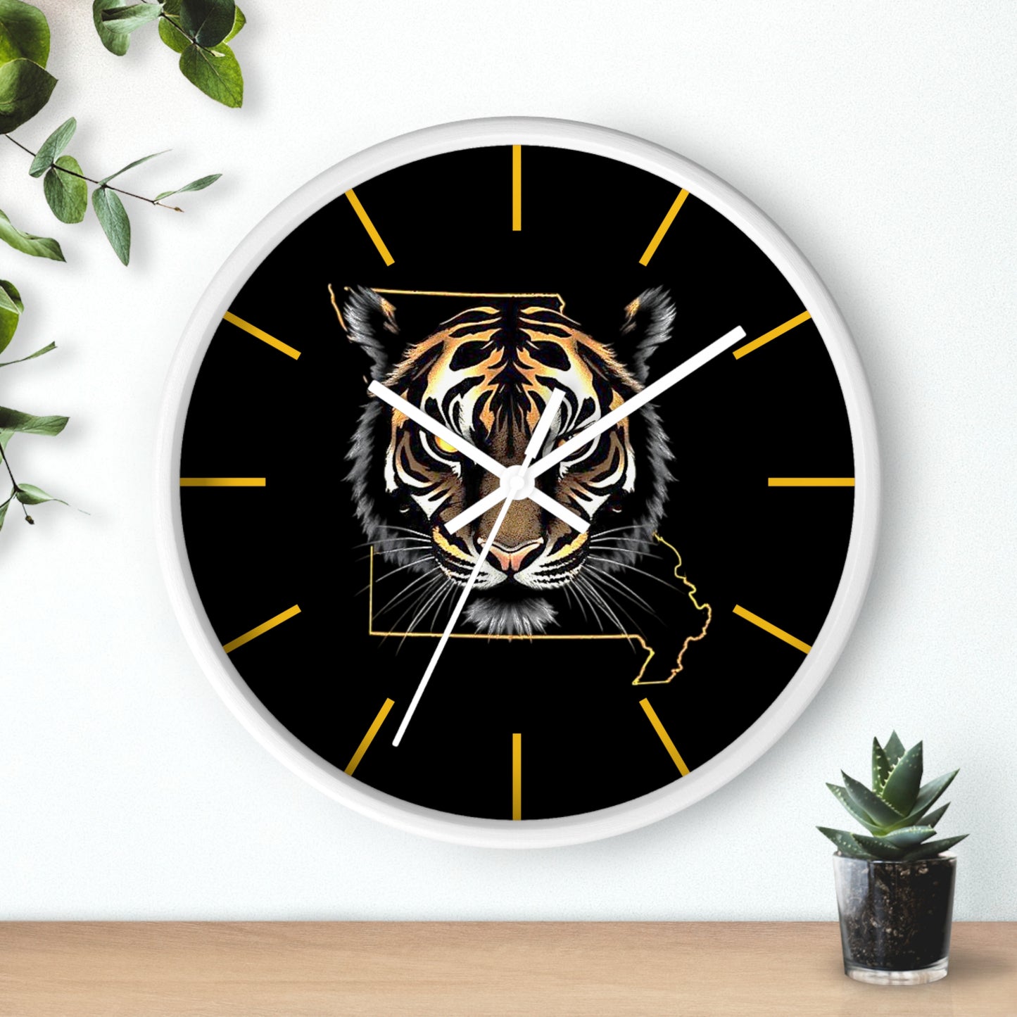 Tiger Wall Clock - Perfect for Missouri Residents, Home Decor, Gifts, and Unique Accents