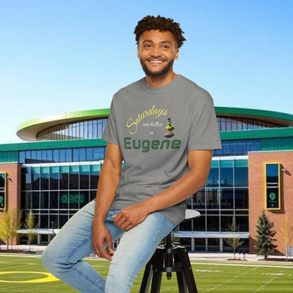 Eugene Saturdays T-Shirt | Unisex Garment-Dyed Tee for Gametime, College Spirit, Graduation, Tailgating, Oregon Fans