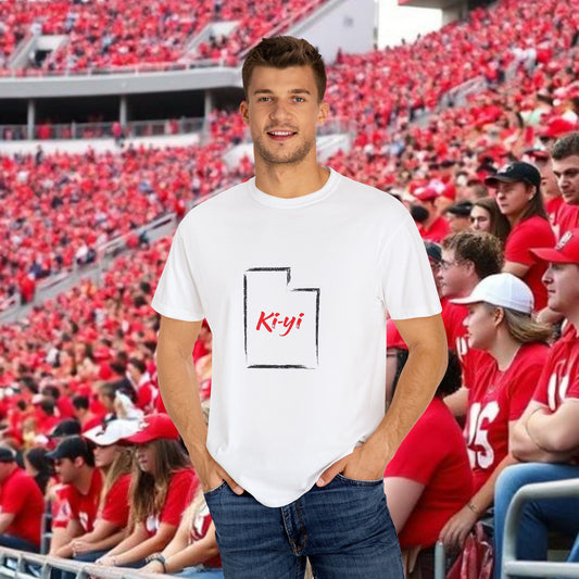 Ki-yi Unisex Garment-Dyed T-shirt, Artistic Tee, Casual Wear, Gift for Friends, Unique Fashion, Everyday Comfort