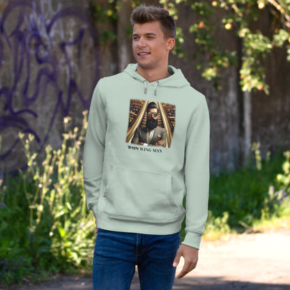 Wing Man Hooded Sweatshirt - Cozy Graphic Hoodie for King Vibe Lovers, Perfect for Casual Wear, Gifts, and Celebrations