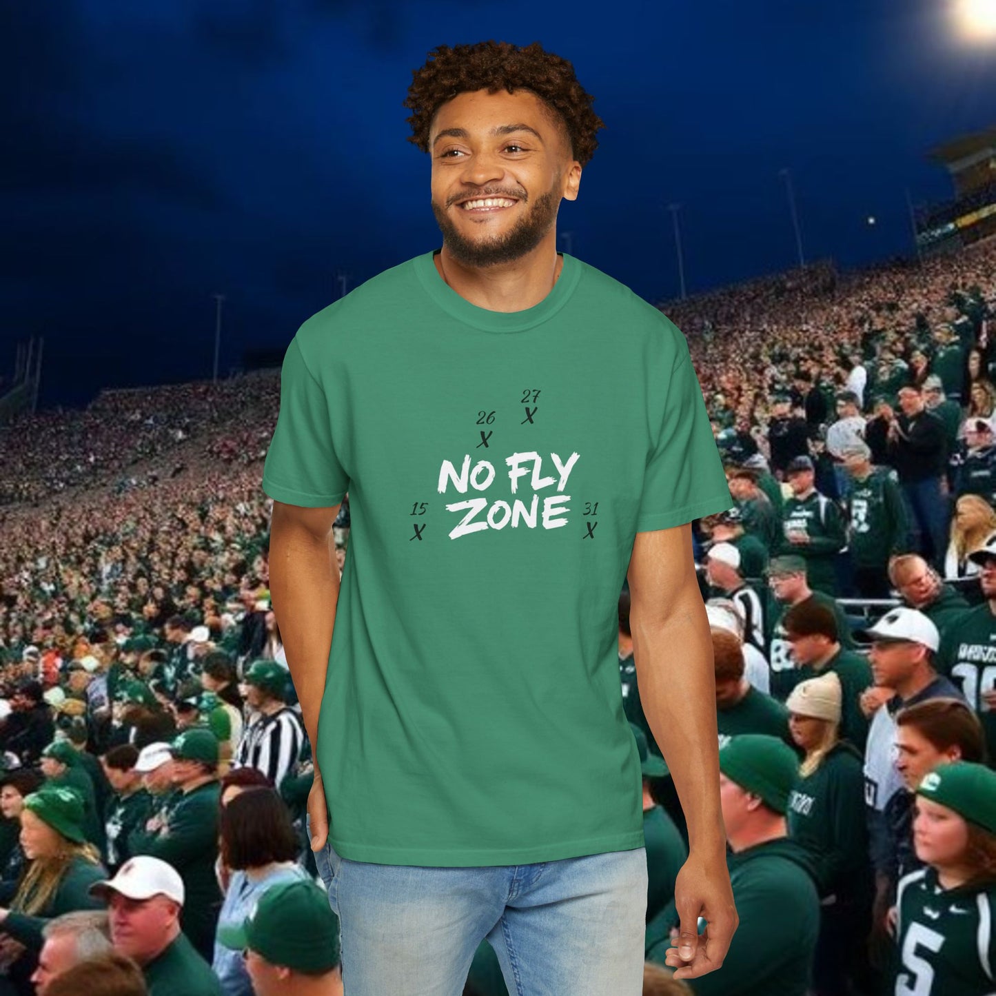 Unisex Sports T-shirt, Casual Wear, Game Day Tee, Fan Apparel, Lightweight Summer Shirt, No Fly Zone Design