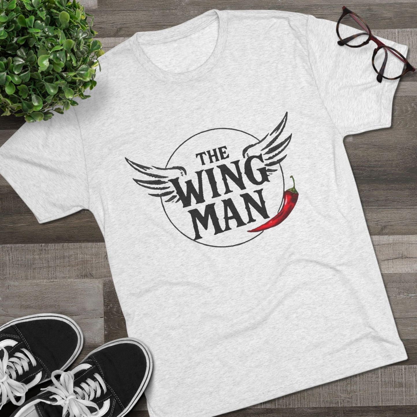 The Wingman T-Shirt — Funny Wingman Graphic Tee with Chili Pepper & Wings