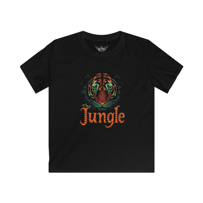 The Jungle Kids Softstyle Tee, Fun T-Shirt for Boys and Girls, Gameday Shirt, Bengals Gear, Kids Bengals Shirt