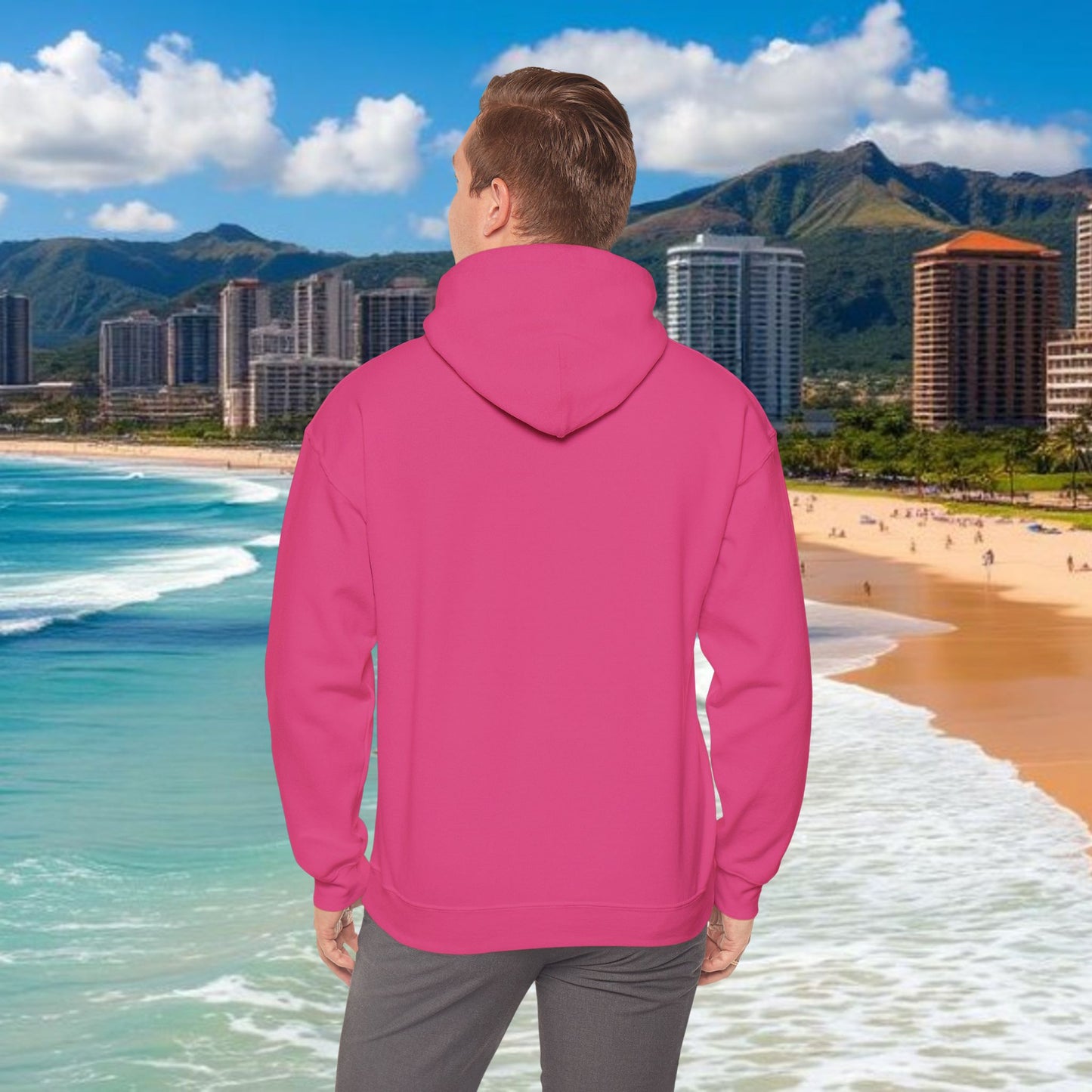 Hawaiian Hooded Sweatshirt with Floral Haka Design, Casual Wear, Beach Outfit, Gift for Dancers, Athletes, Summer Vibes