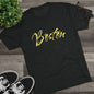 Boston Script Tee — Lightweight City Souvenir T‑Shirt, Super Comfortable Tri-Blend, Perfect for Gameday